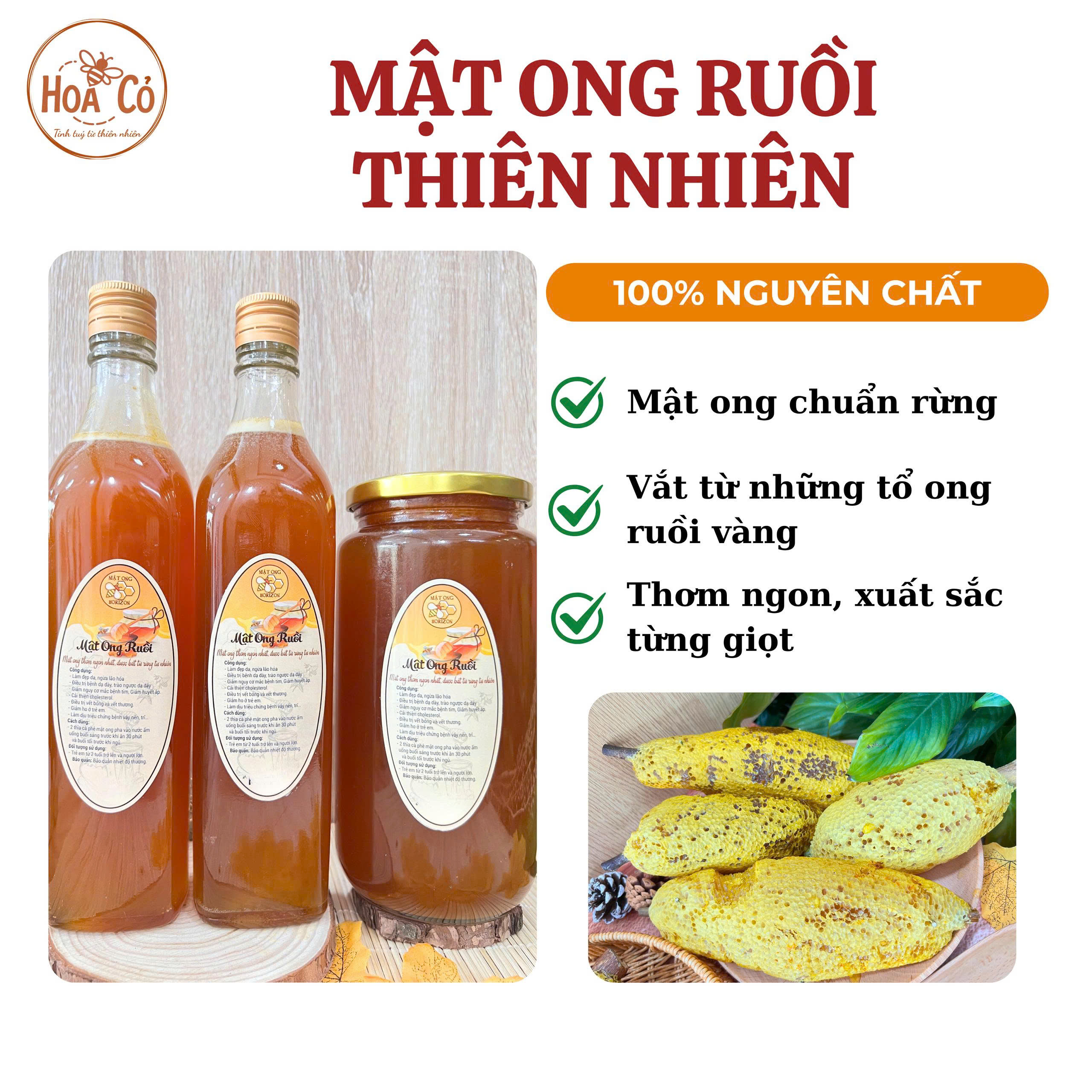 Mật ong ruồi thiên nhiên 1 Mật ong ruồi tự nhiên